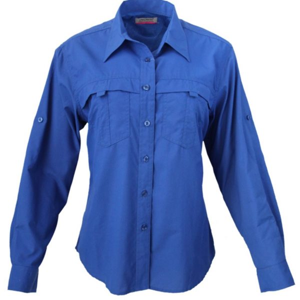 CAMISA COLUM OKEY MANGA LARGA ROYAL