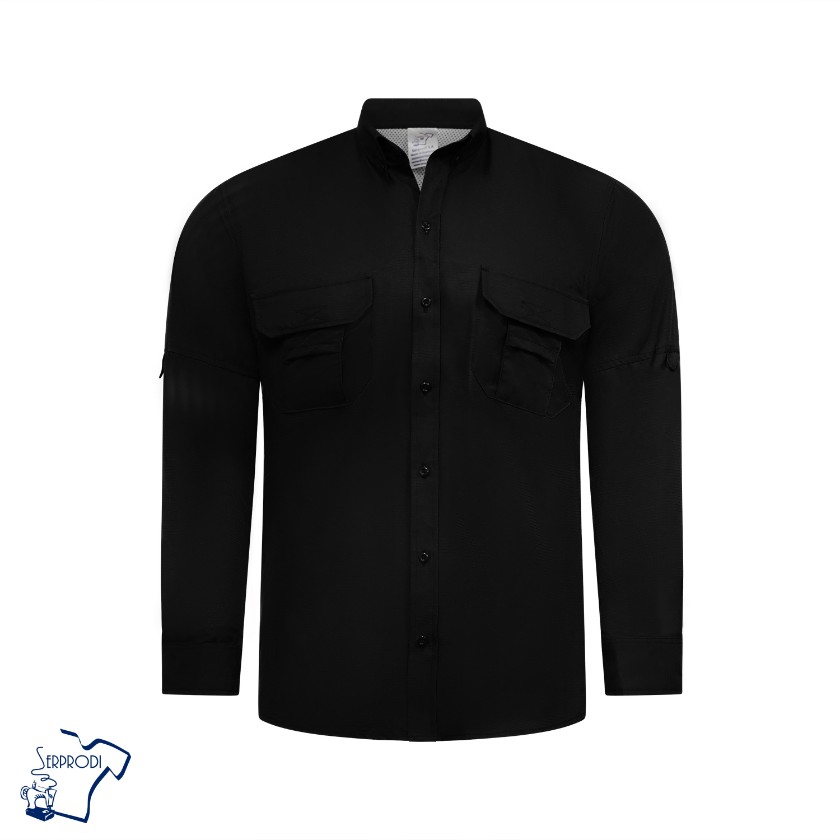 CAMISA COLUM OKEY MANGA LARGA
