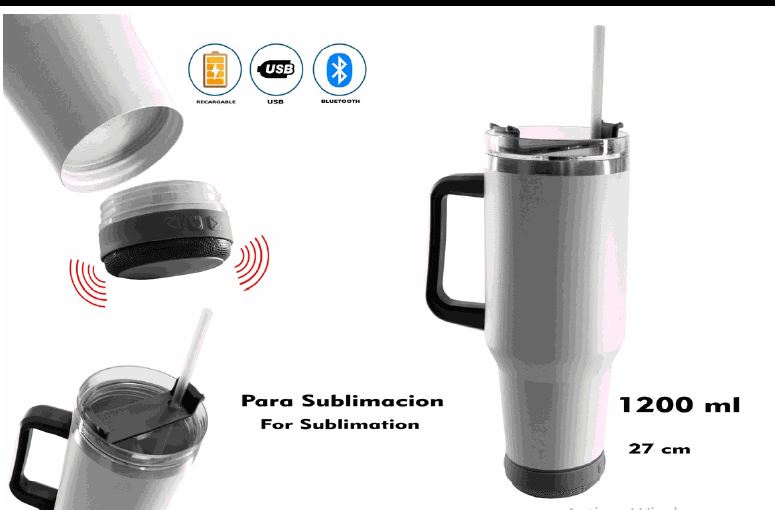 SUBLI VASO TERMICO CON BOCINA NM