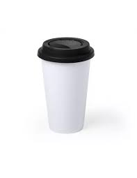 SUBLI CM TAZA CAFE TAPA SILICON NEGRA
